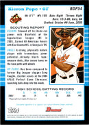 2005 Bowman Chrome Draft Picks & Prospects Kieron Pope