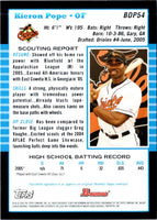 2005 Bowman Chrome Draft Picks & Prospects Kieron Pope #BDP54 Rookie