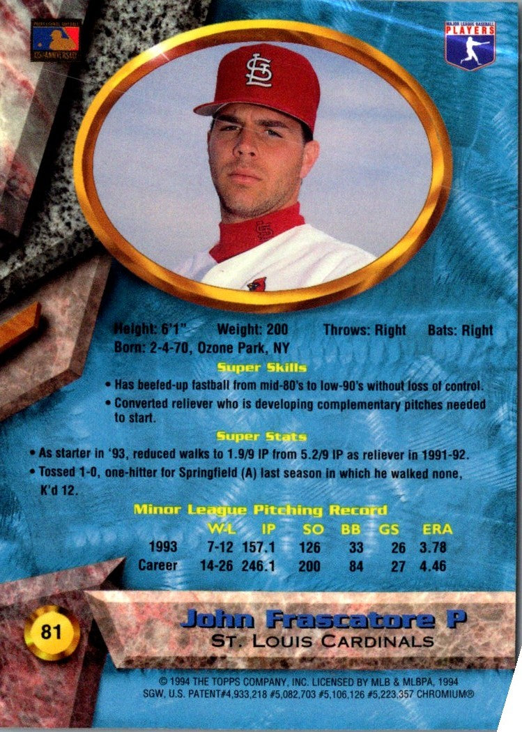 1994 Bowman's Best John Frascatore