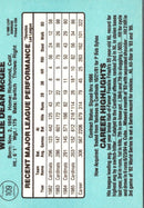 1986 Donruss Willie McGee