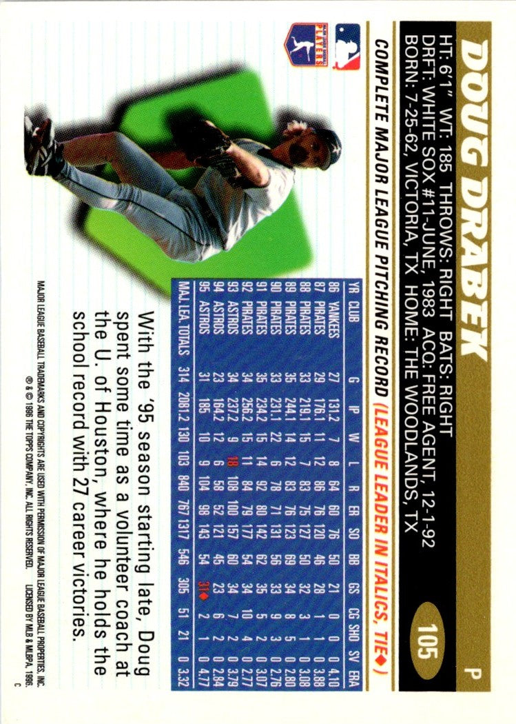 1996 Topps Doug Drabek