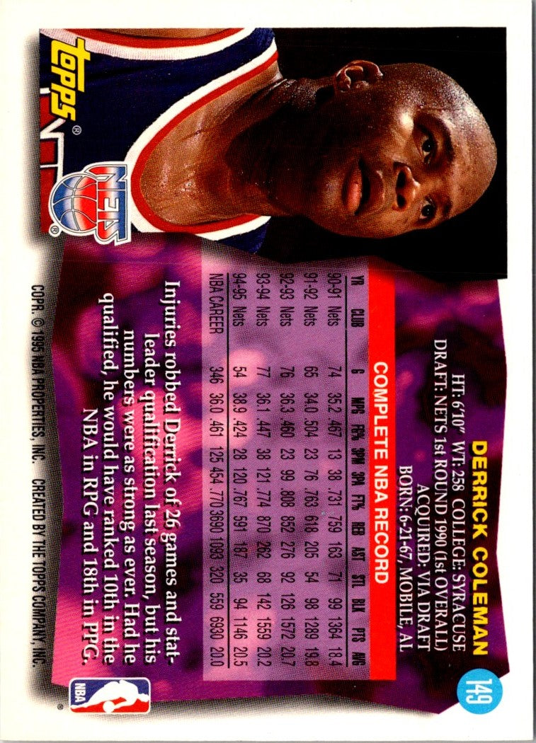 1995 Topps Derrick Coleman