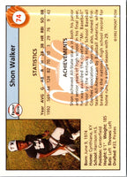 1992 Front Row Draft Picks Shon Walker #74