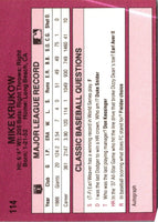 1989 Classic Travel Mike Krukow #114