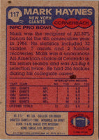 1985 Topps Mark Haynes #117