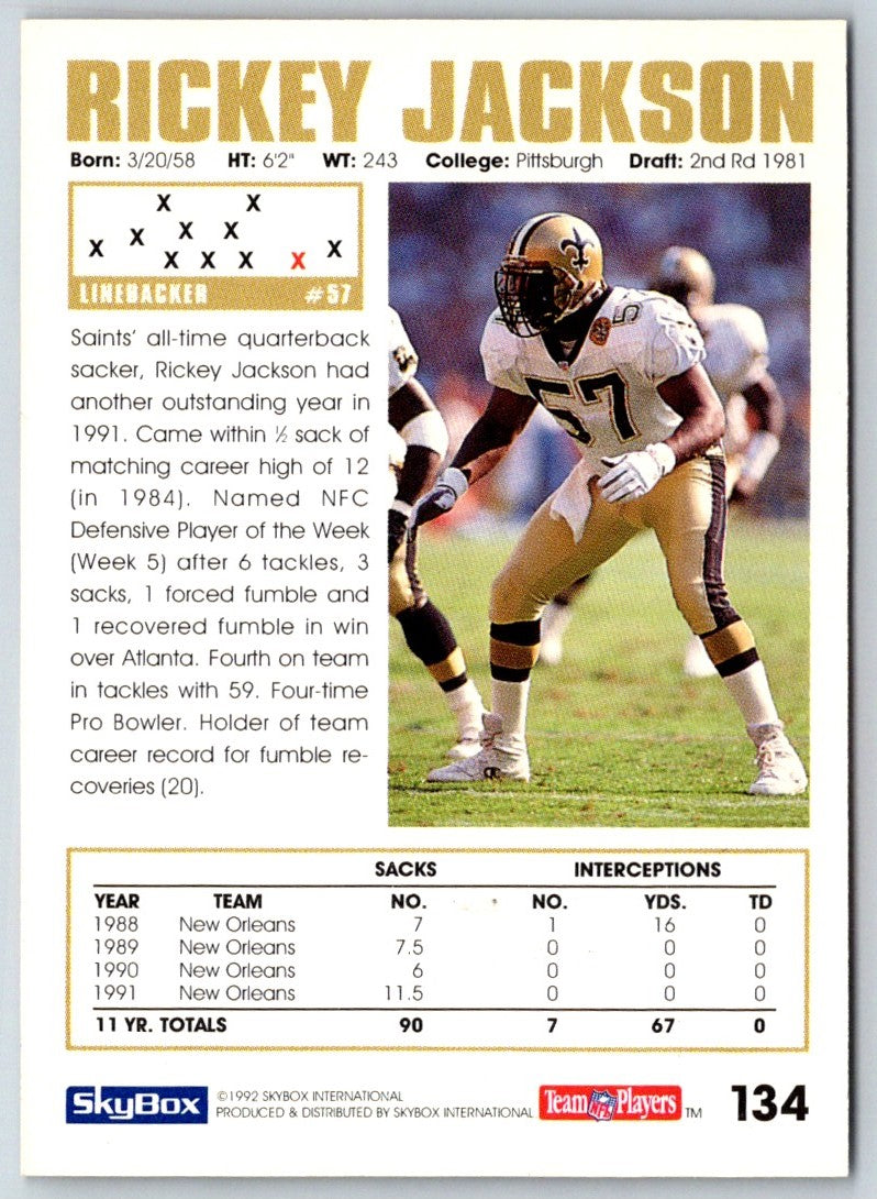 1992 SkyBox Impact Rickey Jackson