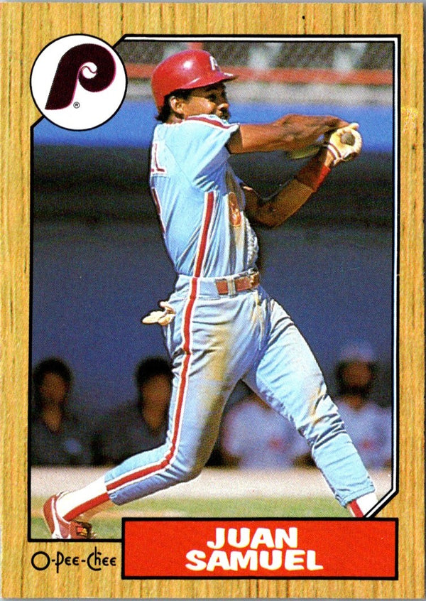 1987 O-Pee-Chee Juan Samuel #255