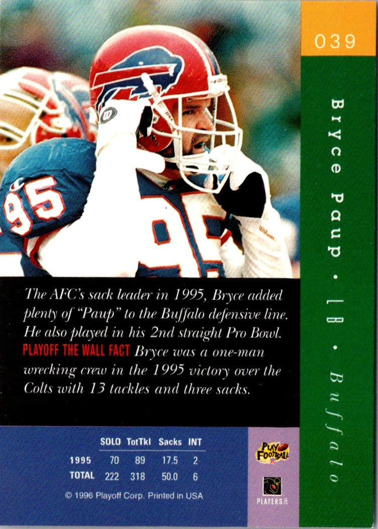 1996 Playoff Absolute Bryce Paup