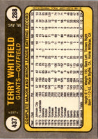 1981 Fleer Terry Whitfield #437