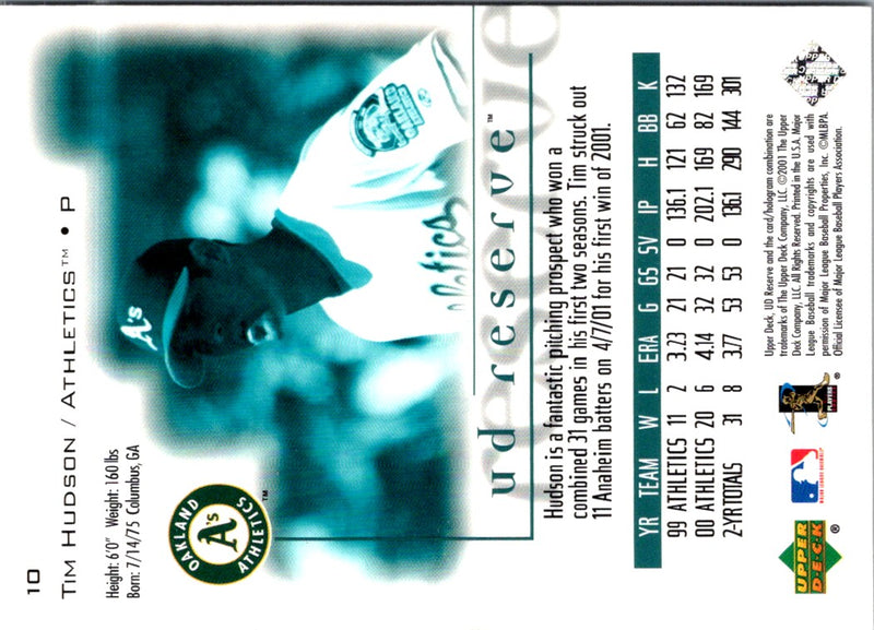 2001 UD Reserve Tim Hudson