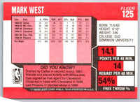 1989 Fleer Mark West #125