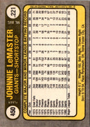 1981 Fleer Johnnie LeMaster