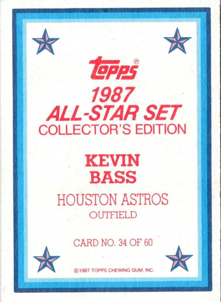 1987 Topps Glossy Kevin Bass