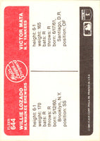 1985 Fleer Willie Lozado/Vic Mata #644 Rookie