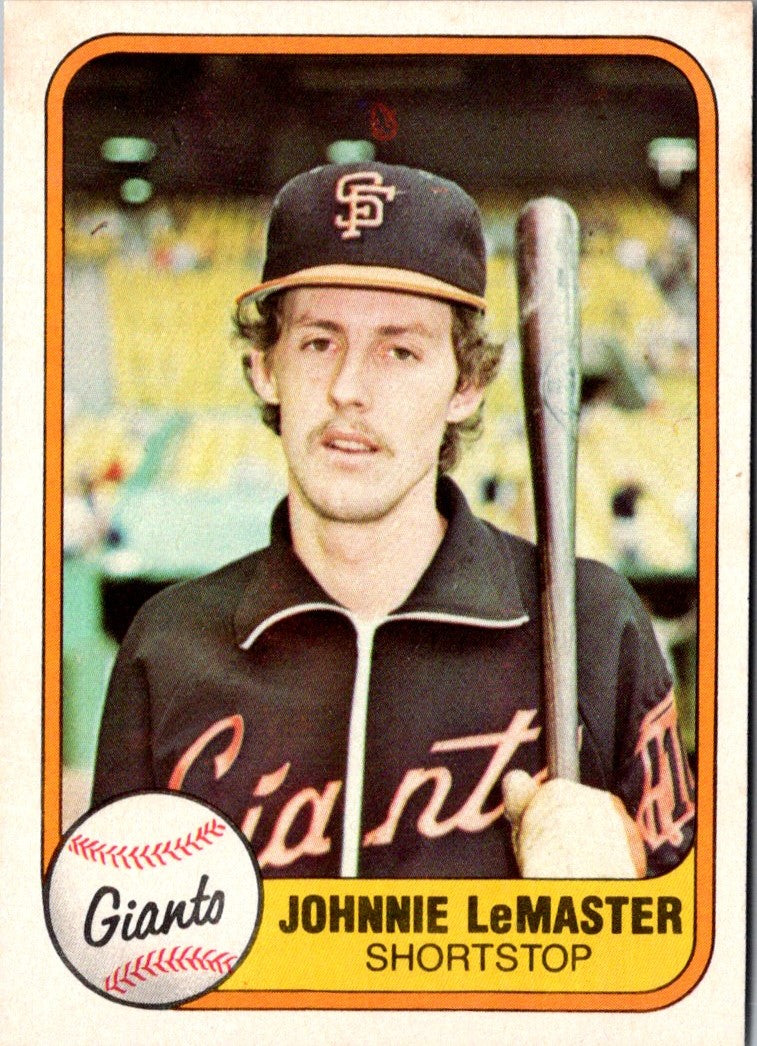 1981 Fleer Johnnie LeMaster