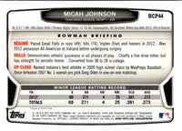 2013 Bowman Chrome Prospects Micah Johnson #BCP44