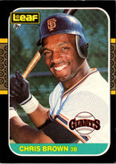 1987 Leaf Chris Brown