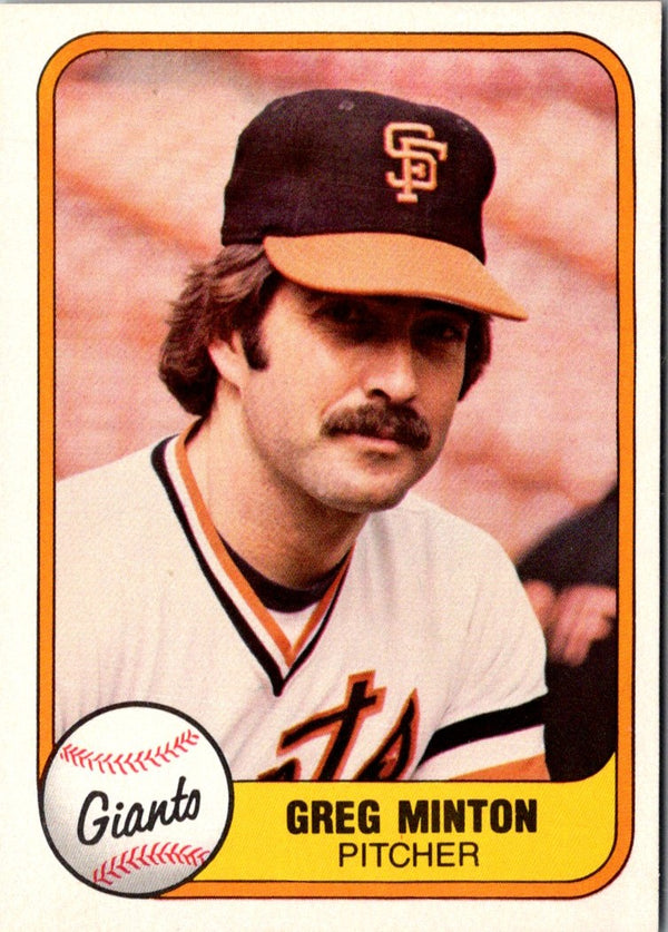 1981 Fleer Greg Minton #449