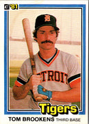 1981 Donruss Tom Brookens