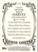 2016 Topps Gypsy Queen Matt Harvey #130