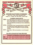 1981 Donruss Jerry Dybzinski