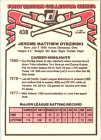 1981 Donruss Jerry Dybzinski #438 Rookie