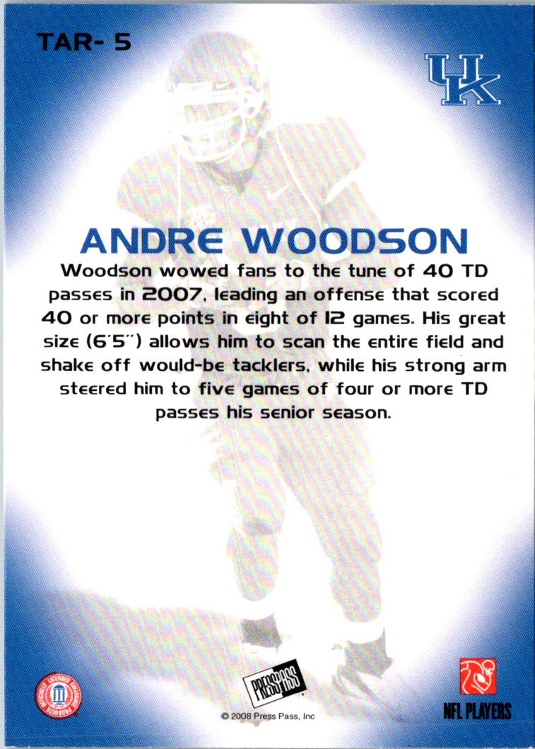 2008 Press Pass Target Exclusive Andre Woodson