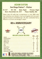 2003 Fleer Tradition Update Adam Eaton #U22