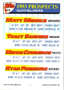 1993 Topps Matt Mieske/Tracy Sanders/Midre Cummings/Ryan Freeburg