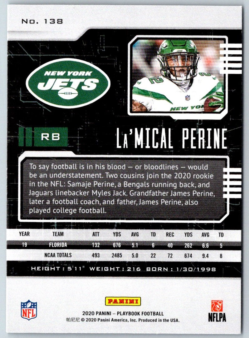 2020 Panini Absolute Rookie Materials La'Mical Perine