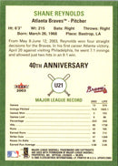 2003 Fleer Tradition Update Shane Reynolds