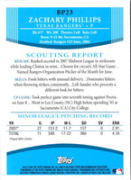 2008 Bowman Prospects Zachary Phillips #BP23