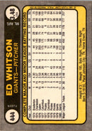 1981 Fleer Ed Whitson