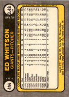 1981 Fleer Ed Whitson #444