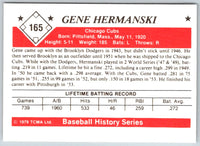 1979 TCMA 50's Gene Hermanski #165