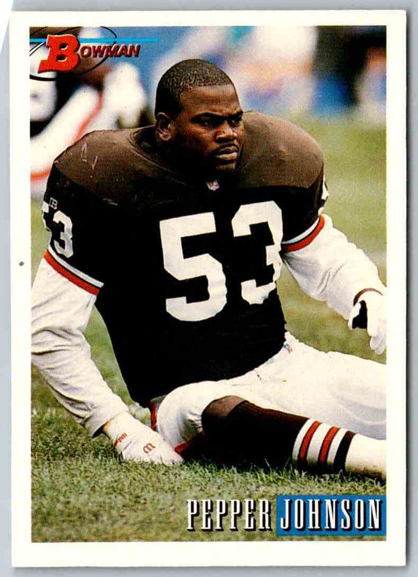 1993 Bowman Football Pepper Johnson #15