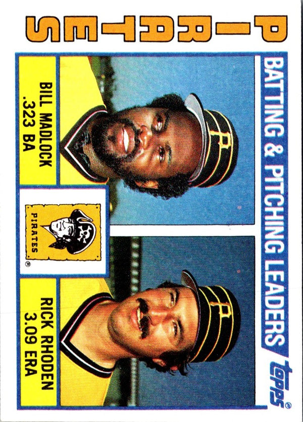 1984 Topps Bill Madlock/Rick Rhoden #696