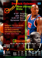 1994 Stadium Club Super Teams NBA Finals Derrick Coleman #23