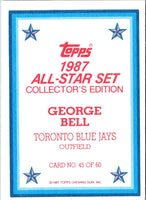 1987 Topps Glossy George Bell #45