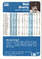 1984 Fleer Bob Brenly #368