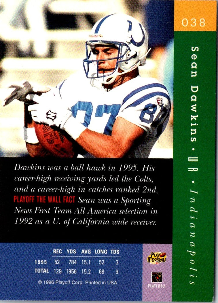 1996 Playoff Absolute Sean Dawkins