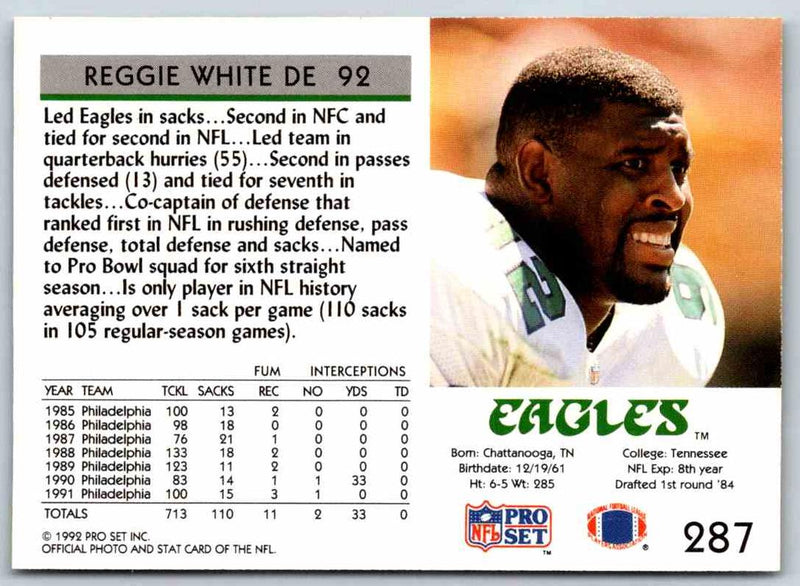 1992 Proset Reggie White