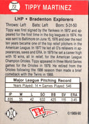 1989 T&M Senior League Tippy Martinez