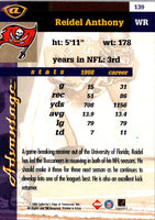 1999 Collector's Edge Advantage Reidel Anthony #139