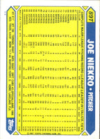 1987 Topps Traded Joe Niekro #89T