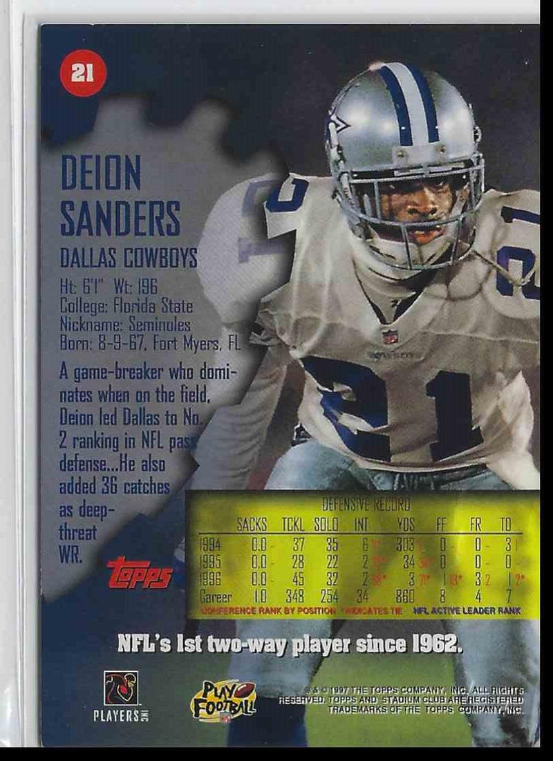 1997 Topps Deion Sanders