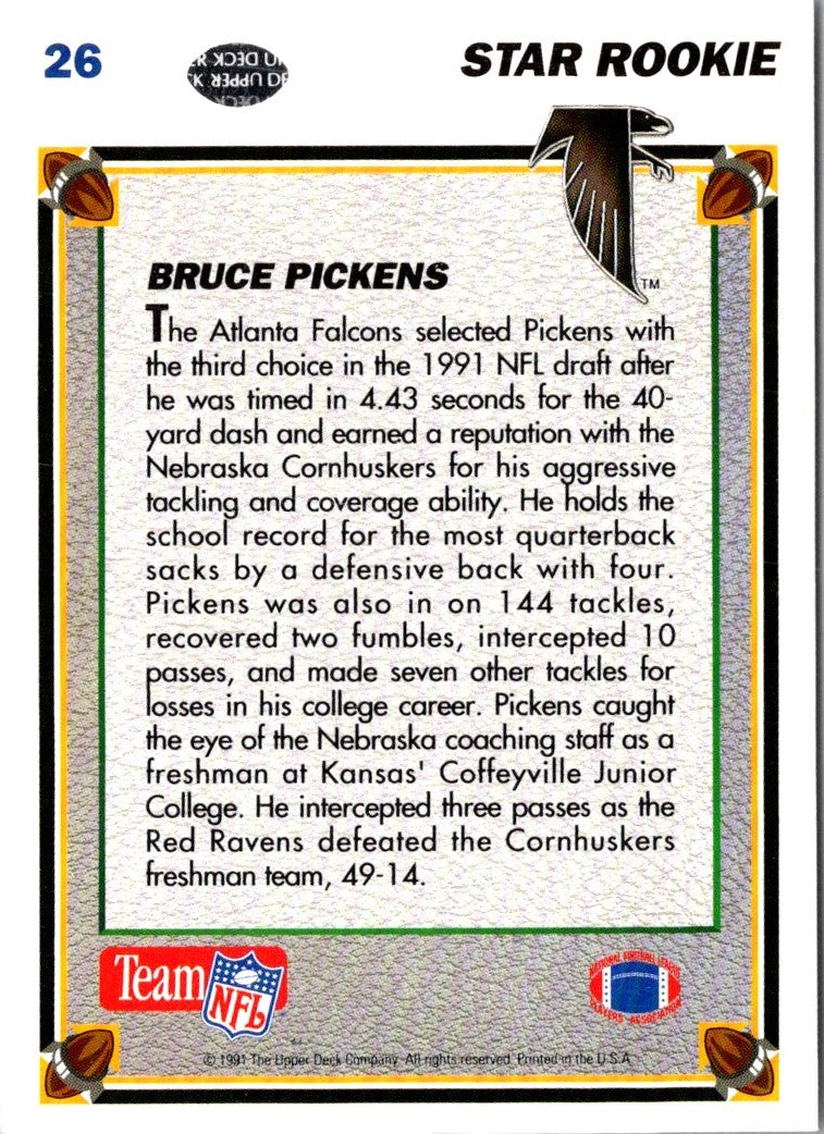 1991 Upper Deck Bruce Pickens