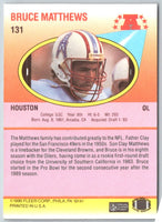 1990 Fleer Bruce Matthews #131
