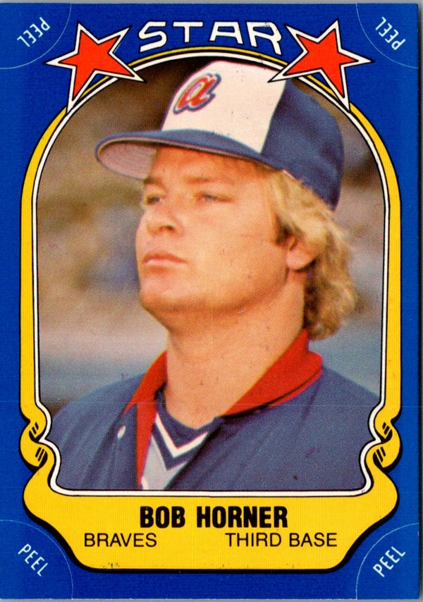 1981 Fleer Star Stickers Bob Horner #99