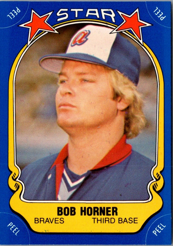 1981 Fleer Star Stickers Bob Horner #99